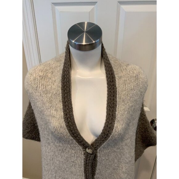 Sleeping on Snow Anthropologie Brown Mohair Button Front Cardigan, One Size - Picture 2 of 7
